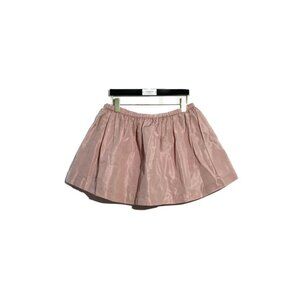 Miu Miu Ladies Pleated Elastic A-Line Skirt Pink Size 42 Made In Italy